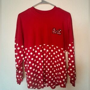Disney- Tops | Walt Disney World Minnie Red Polka Dot Spirit Jersey | Size: XS
